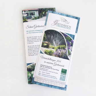 Beileger für Flyer für Gartenreich Oberrieden