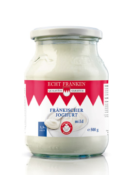 500 Gramm Glas für Joghurt