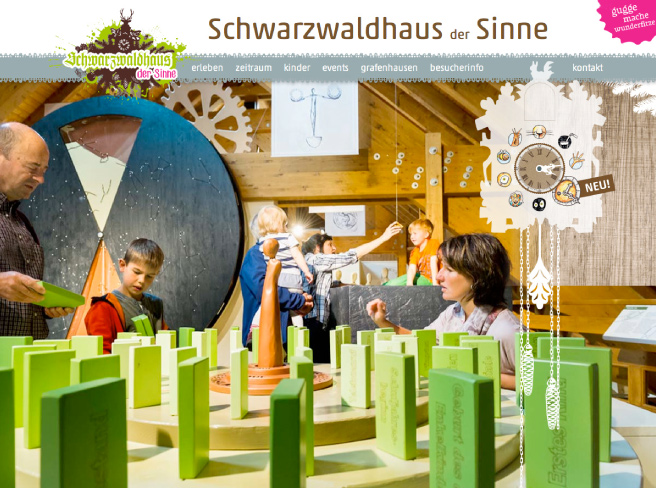 Internetseite Schwarzwaldhaus der Sinne