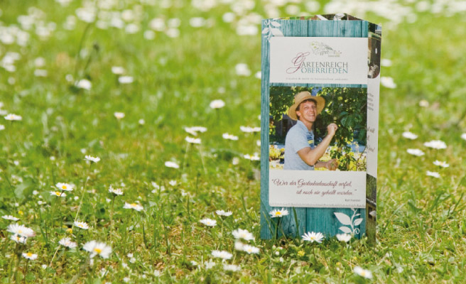 Flyer für Gartenreich Oberrieden