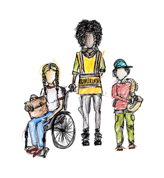 Illustration für das Projekt Youngagement der Stadt Nürnberg
